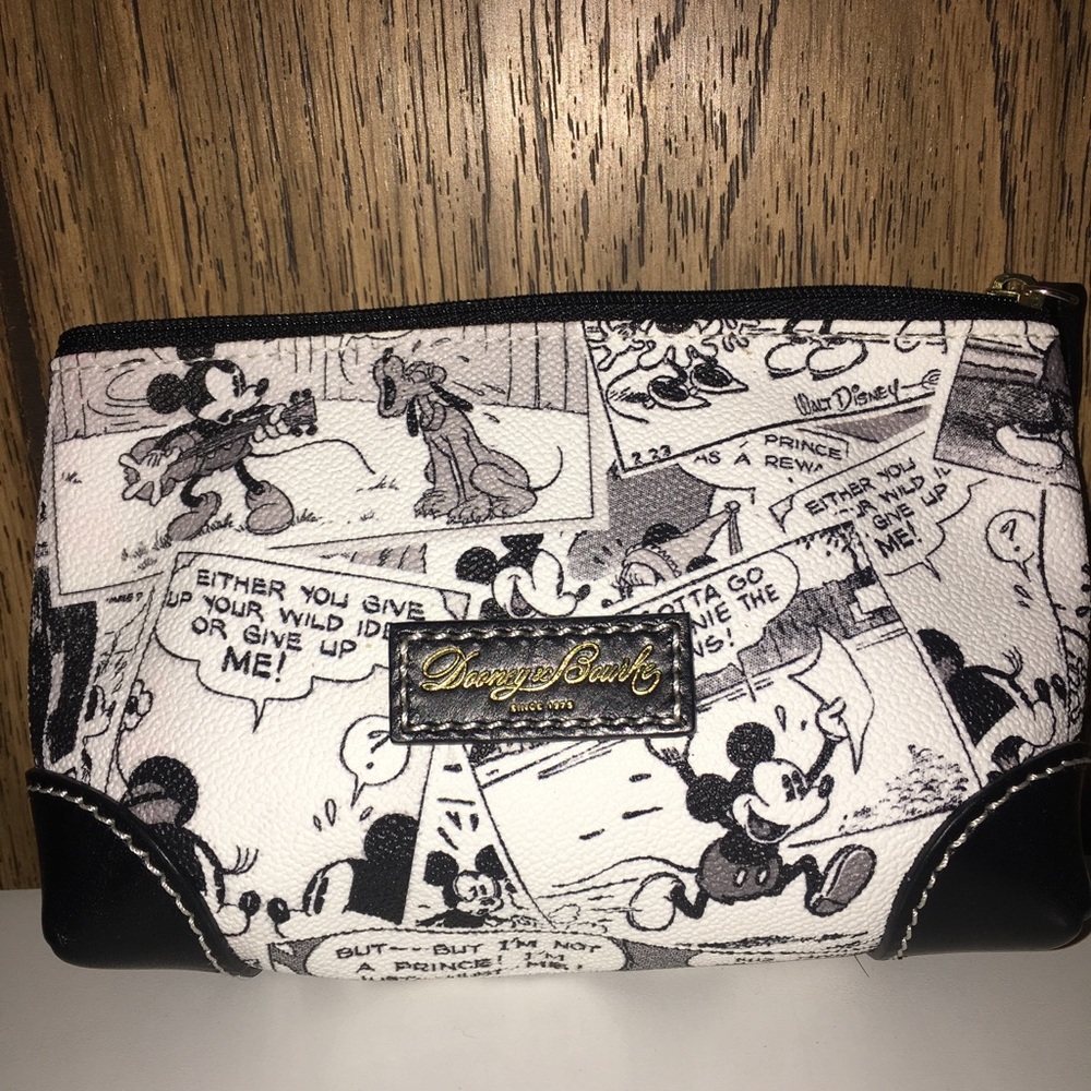 Dooney & Bourke b/w Mickey Mouse cosmetic bag